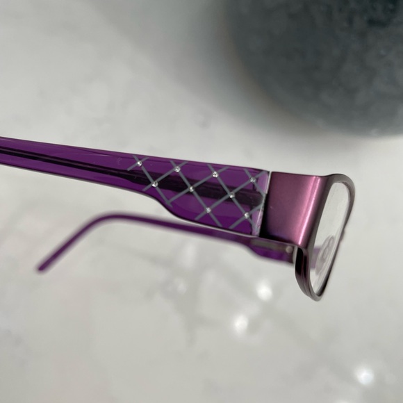 Alfred Sung Plum Prescription Eyeglass Frames - Picture 8 of 15